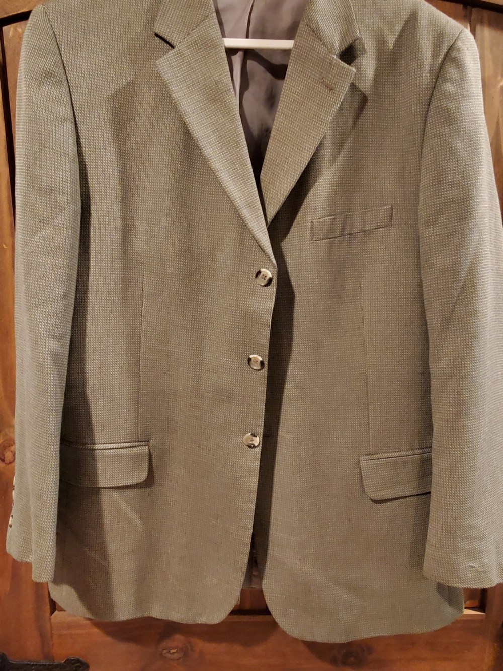 George Men's Olive Textured Sport Coat